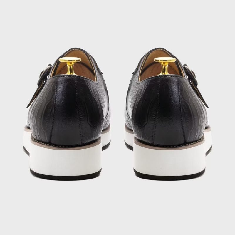 Formelle Herrenschuhe Anspruchsvolle Monkstrap-schuhe - Schwarz