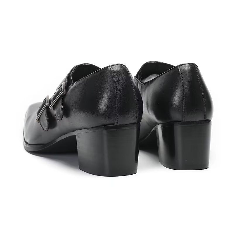 Formelle Herrenschuhe Exotische Monkstrap-kleiderschuhe - Schwarz