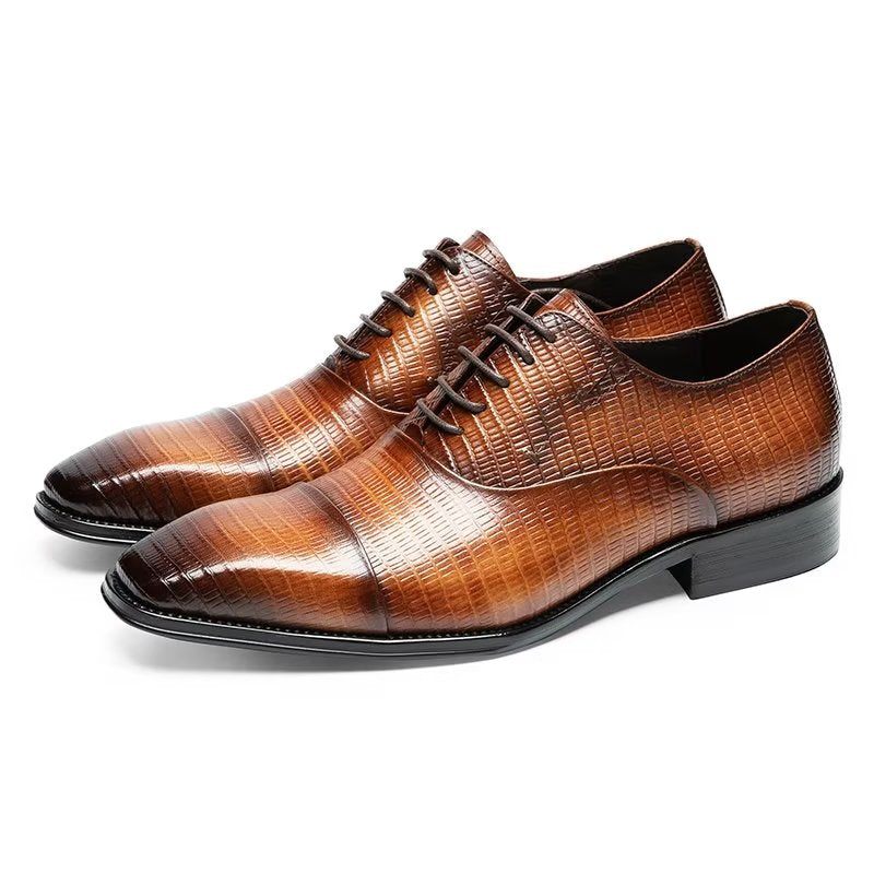 Formelle Herrenschuhe Opulent Exotica Oxford-schuhe - Kaffee